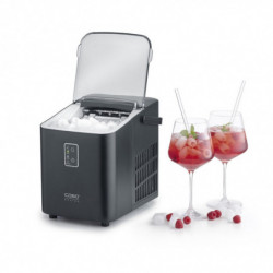 Παγομηχανή Caso IceChef Compact 3401, 120 W, 1 λίτρο, 12 κιλά/24 ώρες, 2 μεγέθη, Αυτοκαθαρισμός, Με συμπιεστή, Μαύρο ματ