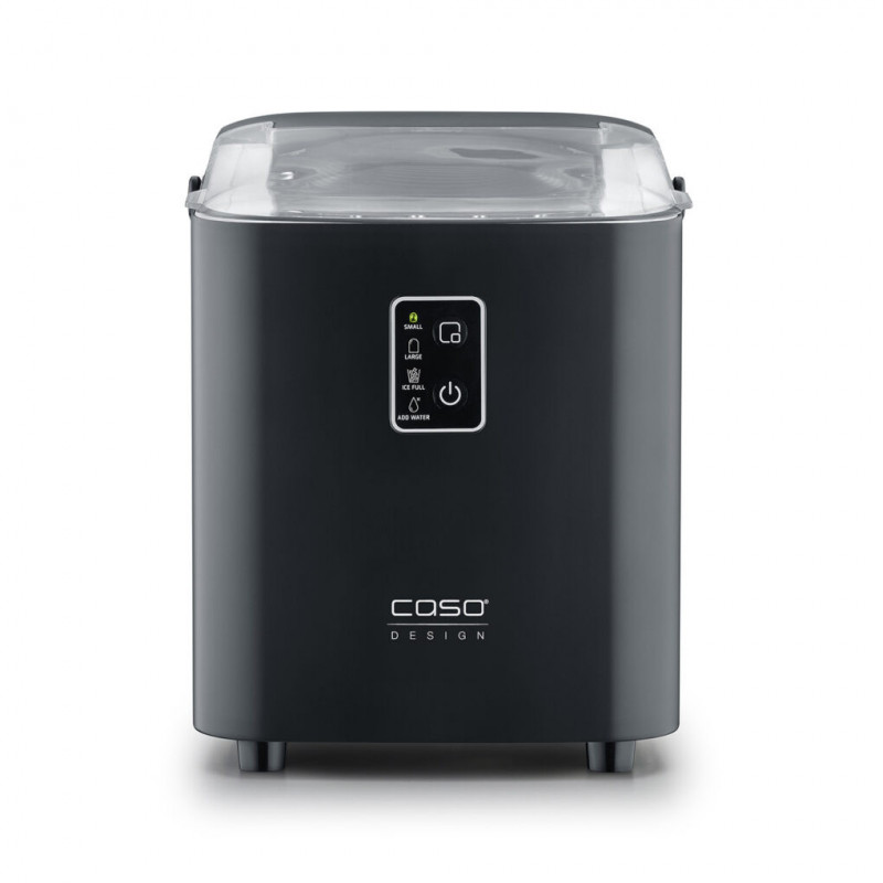 Παγομηχανή Caso IceChef Compact 3401, 120 W, 1 λίτρο, 12 κιλά/24 ώρες, 2 μεγέθη, Αυτοκαθαρισμός, Με συμπιεστή, Μαύρο ματ