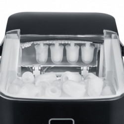 Παγομηχανή Caso IceChef Compact 3401, 120 W, 1 λίτρο, 12 κιλά/24 ώρες, 2 μεγέθη, Αυτοκαθαρισμός, Με συμπιεστή, Μαύρο ματ