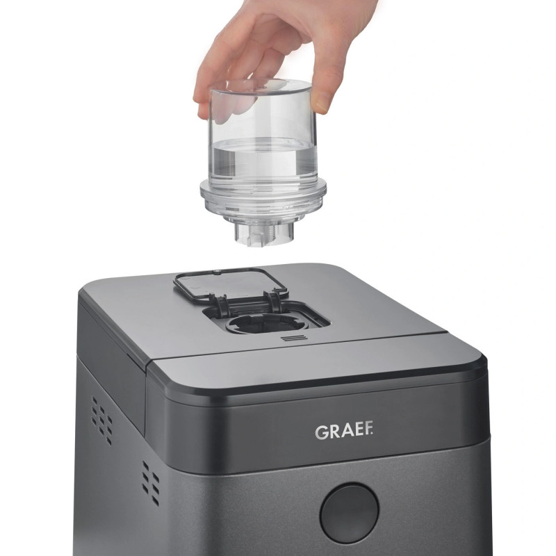 Φούρνος ψωμιού Graef BA806, 520 W, 500-750 γρ., 36 προγράμματα, Αντικολλητική επίστρωση, 3 επίπεδα, Χρονοδιακόπτης με λειτουργία καθυστερημένης εκκίνησης, Μαύρο