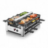 Γκριλ ρακλέτ CASO Design Raclette AirClean, 1500 W, κεραμικές πλάκες, σύστημα για μείωση των οσμών και του καπνού, φίλτρο, ανοξείδωτο