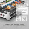 Γκριλ ρακλέτ CASO Design Raclette AirClean, 1500 W, κεραμικές πλάκες, σύστημα για μείωση των οσμών και του καπνού, φίλτρο, ανοξείδωτο