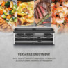 Γκριλ ρακλέτ CASO Design Raclette AirClean, 1500 W, κεραμικές πλάκες, σύστημα για μείωση των οσμών και του καπνού, φίλτρο, ανοξείδωτο
