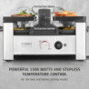 Γκριλ ρακλέτ CASO Design Raclette AirClean, 1500 W, κεραμικές πλάκες, σύστημα για μείωση των οσμών και του καπνού, φίλτρο, ανοξείδωτο