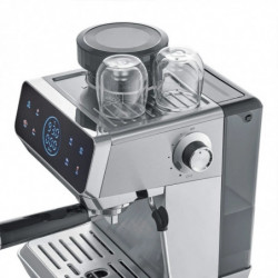 Μηχανή εσπρέσο Caso EspressoGourmet&Grind, 1500 W, 20 bar, 1,8 λίτρα, Ulka, προ-έγχυση, Cold Brew, χειριστήριο με οθόνη αφής, μύλος, πορταφίλτρο, ανοξείδωτο