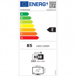 Τηλεόραση LG OLED65G51LW, 4K Ultra HD 3840 x 2160, 65", Κατηγορία E, Tandem OLED, Smart TV, Dolby Vision, AI Upscaling, webOS, Μαύρο