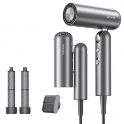 Πιστολάκι μαλλιών Dreame Pocket AHD51-SG Pro, 1300W, 110.000 στροφές/λεπτό, 70 m/s, 2 ταχύτητες, 5 θερμοκρασίες, NTC, Coanda, Πτυσσόμενο, Γκρι