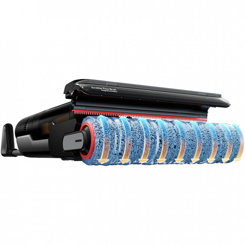 Κάθετη σκούπα και σφουγγαρίστρα Dreame H12 Pro FlexReach HHR44A, 400 W, 18.000 Pa, 50 λεπτά, 4 λειτουργίες, Πλύσιμο στους 90 °C, Αυτοκαθαρισμός & Αυτοστεγνωμός, Οθόνη LED, Μαύρο