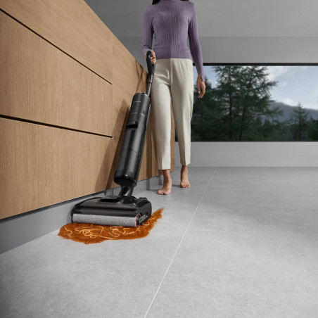 Κάθετη σκούπα και σφουγγαρίστρα Dreame H12 Pro FlexReach HHR44A, 400 W, 18.000 Pa, 50 λεπτά, 4 λειτουργίες, Πλύσιμο στους 90 °C, Αυτοκαθαρισμός & Αυτοστεγνωμός, Οθόνη LED, Μαύρο