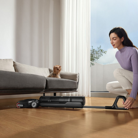 Κάθετη σκούπα και σφουγγαρίστρα Dreame H12 Pro FlexReach HHR44A, 400 W, 18.000 Pa, 50 λεπτά, 4 λειτουργίες, Πλύσιμο στους 90 °C, Αυτοκαθαρισμός & Αυτοστεγνωμός, Οθόνη LED, Μαύρο
