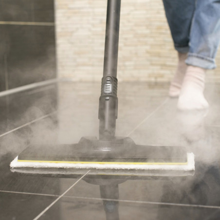 Ατμοκαθαριστής Karcher SC 1 EasyFix, 1200 W, 0,2 λίτρα, 3 bar, 20 m², Θέρμανση σε 3 λεπτά, Προστασία από τα παιδιά, Λευκό/Μαύρο