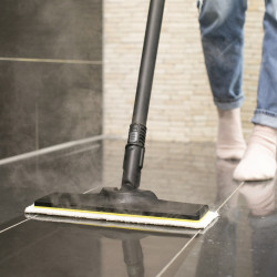 Ατμοκαθαριστής Karcher SC 2 EasyFix, 1500 W, 1 λίτρο, 3,2 bar, 75 m², χρόνος προθέρμανσης έως 6,5 λεπτά, προστασία από τα παιδιά, λευκό/μαύρο