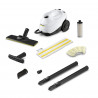 Ατμοκαθαριστής Karcher SC 3 EasyFix, 1900 W, 1 λίτρο, 3,5 bar, 75 m², Θέρμανση σε 30 δευτερόλεπτα, Προστασία από τα παιδιά, Λευκό/Μαύρο