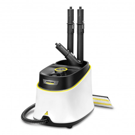 Ατμοκαθαριστής Karcher SC 3 Deluxe, 1900 W, 1 λίτρο, 3,5 bar, 75 m², Θέρμανση σε 30 δευτερόλεπτα, ενδεικτική λυχνία LED, Λευκό/Μαύρο