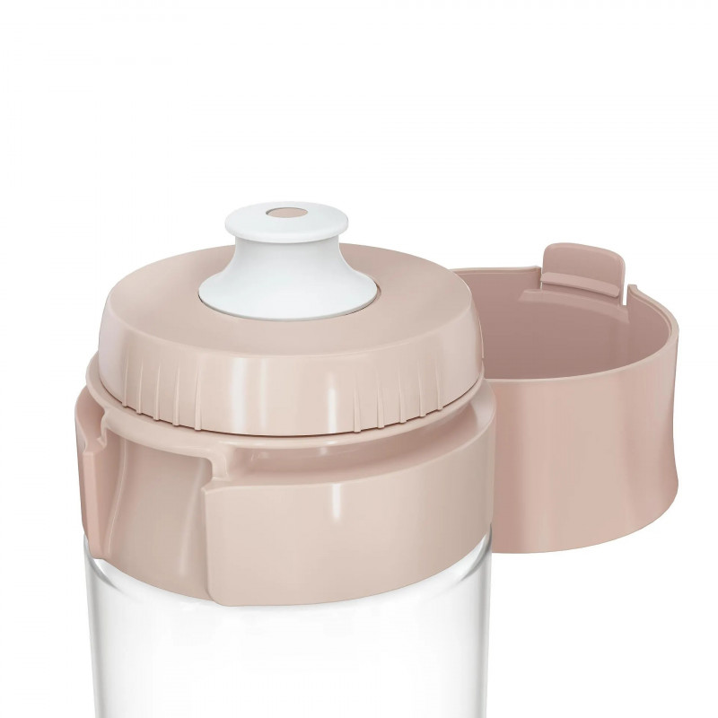 Φιάλη νερού με φίλτρο Brita Fill & Go Vital, 600 ml, φίλτρα MicroDisc, χωρίς BPA, ροζ