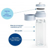 Φιάλη νερού με φίλτρο Brita Fill & Go Vital, 600 ml, φίλτρα MicroDisc, χωρίς BPA, γαλάζιο