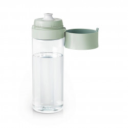 Φιάλη νερού με φίλτρο Brita Fill & Go Vital, 600 ml, φίλτρα MicroDisc, χωρίς BPA, ανοιχτό πράσινο