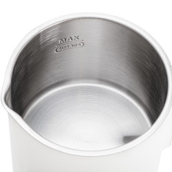 Ηλεκτρική κατσαρόλα για ταξίδια Adler AD 1388w, 650 W, 0,8 λίτρα, Αφαιρούμενο καπάκι, Περιστρεφόμενη βάση, Λευκό