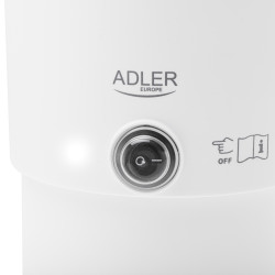 Ηλεκτρική κατσαρόλα για ταξίδια Adler AD 1388w, 650 W, 0,8 λίτρα, Αφαιρούμενο καπάκι, Περιστρεφόμενη βάση, Λευκό