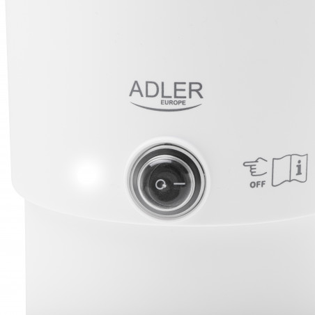 Ηλεκτρική κατσαρόλα για ταξίδια Adler AD 1388w, 650 W, 0,8 λίτρα, Αφαιρούμενο καπάκι, Περιστρεφόμενη βάση, Λευκό