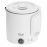 Ηλεκτρική κατσαρόλα για ταξίδια Adler AD 1388w, 650 W, 0,8 λίτρα, Αφαιρούμενο καπάκι, Περιστρεφόμενη βάση, Λευκό