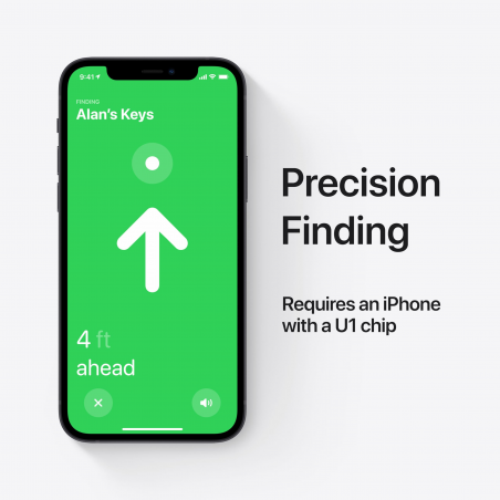 Έξυπνη ετικέτα Apple AirTag 1 MX532ZM/A, Bluetooth, NFC, IP67, Λευκό