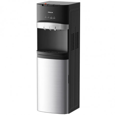 Διανομέας νερού με παγομηχανή Finlux FWD-2602IM, 520 W, 12-95 °C, Ψύξη 4 λ/ώρα, Θέρμανση 5 λ/ώρα, Με συμπιεστή, Μαύρο/ασημί
