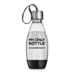 Φιάλη ανθρακούχου νερού Sodastream My Only Bottle, 0,5 λ, χωρίς BPA, συμβατή με τα μοντέλα Spirit, Jet, Fizzi, Genesis, One Touch, Play, Power και Source, μαύρη