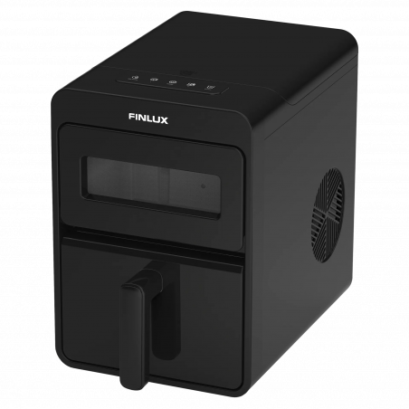 Παγομηχανή Finlux FICM-1225B, 0,85 A, 12 kg/24 ώρες, 1,1 λίτρα, 2 μεγέθη, Αυτοκαθαρισμός, Ενδείξεις, R600a, Μαύρο