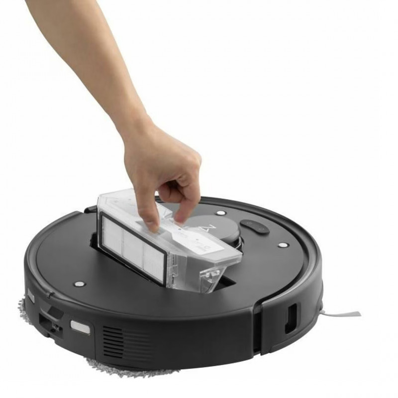 Ρομποτική σκούπα Roborock Q Revo Edge 5V1 QRES52-00, 18.500 Pa, 5.200 mAh, 66 W, χαρτογράφηση 3D LiDAR, Reactive AI, FlexiArm, σταθμός φόρτισης, αυτονομία έως 3 ώρες, μαύρο