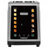 Τοστιέρα Cuisinart SimpliTouch XL RBT2200U, 1000 W, 6 επίπεδα, 5 προγράμματα, οθόνη αφής, αυτόματη κεντράρισμα, ανοξείδωτο/μαύρο