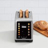 Τοστιέρα Cuisinart SimpliTouch XL RBT2200U, 1000 W, 6 επίπεδα, 5 προγράμματα, οθόνη αφής, αυτόματη κεντράρισμα, ανοξείδωτο/μαύρο