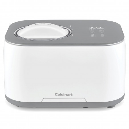 Μηχανή παγωτού Cuisinart Freeze Ease ICE90E, 100 W, 0,95 λίτρα, 3 προγράμματα, συμπιεστής, λευκό/γκρι