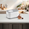 Μηχανή παγωτού Cuisinart Freeze Ease ICE90E, 100 W, 0,95 λίτρα, 3 προγράμματα, συμπιεστής, λευκό/γκρι