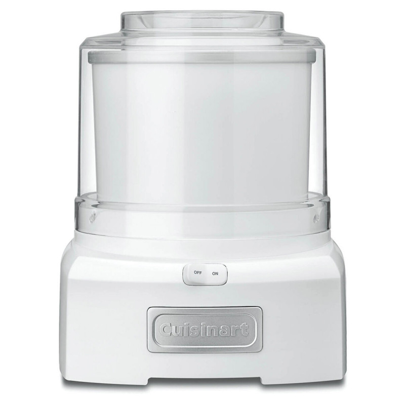 Μηχανή παγωτού Cuisinart Cool Scoops ICE21E, 35 W, 1,4 λίτρα, Έως 20 μπάλες παγωτού, Διαφανές καπάκι με εύκολο κλείσιμο, Λευκό
