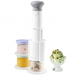 Μηχανή παγωτού Cuisinart Freeze Wand ICEFD10E, 250 W, 240 ml, 5 προγράμματα, χωρίς BPA, αθόρυβη λειτουργία, λευκό