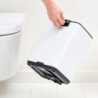 Κάδος απορριμμάτων Brabantia Bo Pedal 1010118, 7 λίτρα, Απαλό κλείσιμο, Βάση με ελαστικό επίστρωμα, Λευκό