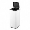 Κάδος απορριμμάτων Brabantia Bo Touch 1010121, 30 λίτρα, Ομαλό και αθόρυβο άνοιγμα, Μεγάλο άνοιγμα, Λευκό