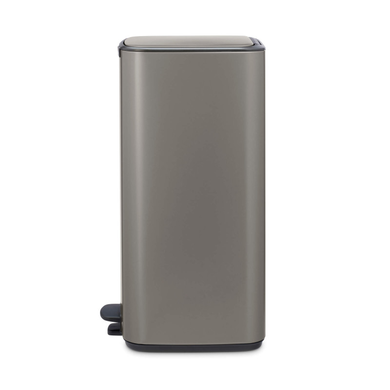 Κάδος απορριμμάτων Brabantia Bo Pedal 1010129, 30 λίτρα, Απαλό κλείσιμο, Αντιολισθητική βάση, Γκρι