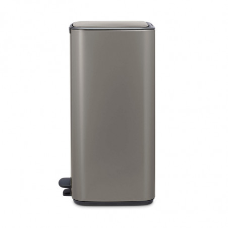 Κάδος απορριμμάτων Brabantia Bo Pedal 1010129, 30 λίτρα, Απαλό κλείσιμο, Αντιολισθητική βάση, Γκρι