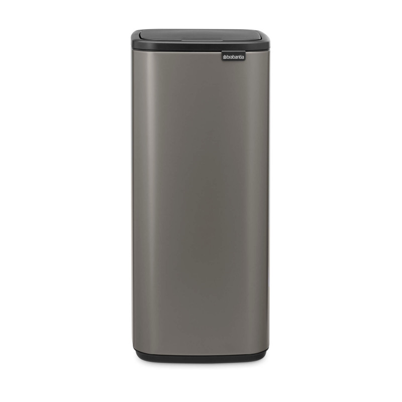 Κάδος απορριμμάτων Brabantia Bo Touch 1010130, 30 λίτρα, Ομαλό και αθόρυβο άνοιγμα, Μεγάλο άνοιγμα, Γκρι