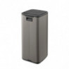 Κάδος απορριμμάτων Brabantia Bo Touch 1010130, 30 λίτρα, Ομαλό και αθόρυβο άνοιγμα, Μεγάλο άνοιγμα, Γκρι