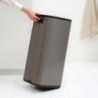 Κάδος απορριμμάτων Brabantia Bo Touch 1010130, 30 λίτρα, Ομαλό και αθόρυβο άνοιγμα, Μεγάλο άνοιγμα, Γκρι