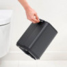 Κάδος απορριμμάτων Brabantia Bo Pedal 1010131, 4 λίτρα, Απαλό κλείσιμο, Αντιολισθητική βάση, Ορυκτή επίστρωση, Σκούρο γκρι