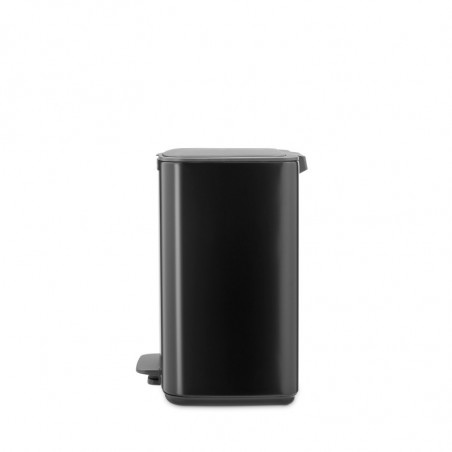 Κάδος απορριμμάτων Brabantia Bo Pedal 1010138, 12 λίτρα, Απαλό κλείσιμο, Αντιολισθητική βάση, Γκρι