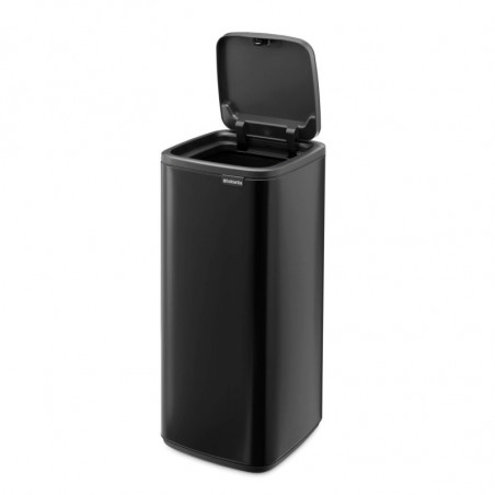 Κάδος απορριμμάτων Brabantia Bo Touch 1010140, 30 λίτρα, Ομαλό και αθόρυβο άνοιγμα, Μεγάλο άνοιγμα, Μαύρος