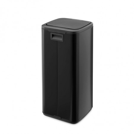Κάδος απορριμμάτων Brabantia Bo Touch 1010140, 30 λίτρα, Ομαλό και αθόρυβο άνοιγμα, Μεγάλο άνοιγμα, Μαύρος