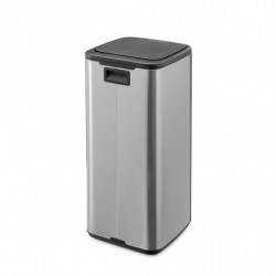 Κάδος απορριμμάτων Brabantia Bo Touch 1010145, 30 λίτρα, Ομαλό και αθόρυβο άνοιγμα, Μεγάλο άνοιγμα, Ανθεκτικό στα δακτυλικά αποτυπώματα, Ανοξείδωτο/Ματ