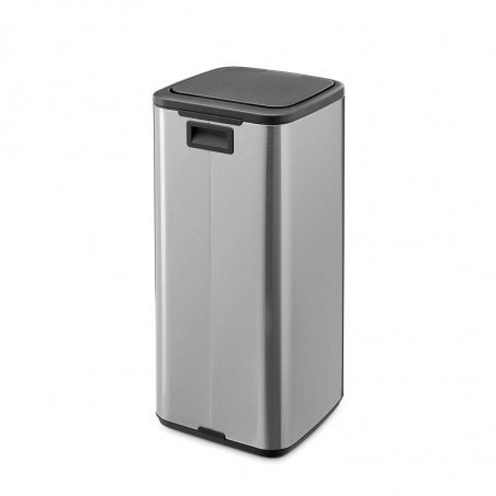 Κάδος απορριμμάτων Brabantia Bo Touch 1010145, 30 λίτρα, Ομαλό και αθόρυβο άνοιγμα, Μεγάλο άνοιγμα, Ανθεκτικό στα δακτυλικά αποτυπώματα, Ανοξείδωτο/Ματ