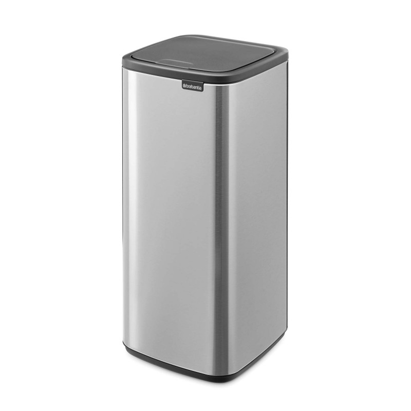 Κάδος απορριμμάτων Brabantia Bo Touch 1010145, 30 λίτρα, Ομαλό και αθόρυβο άνοιγμα, Μεγάλο άνοιγμα, Ανθεκτικό στα δακτυλικά αποτυπώματα, Ανοξείδωτο/Ματ